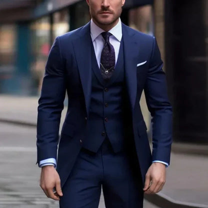 Completo 3 Pezzi Elegante | Blazer Gilet Pantaloni
