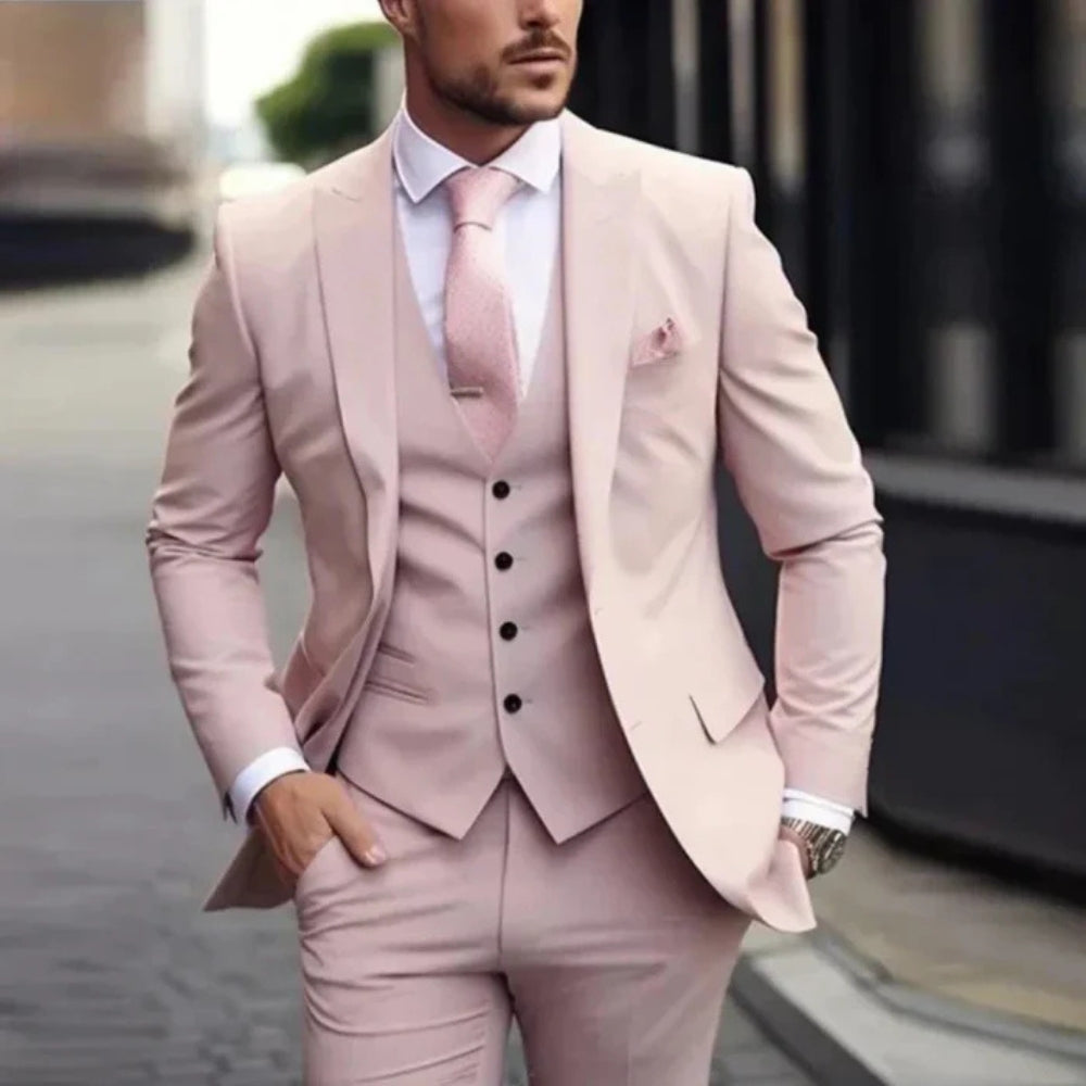 Completo 3 Pezzi Elegante | Blazer Gilet Pantaloni