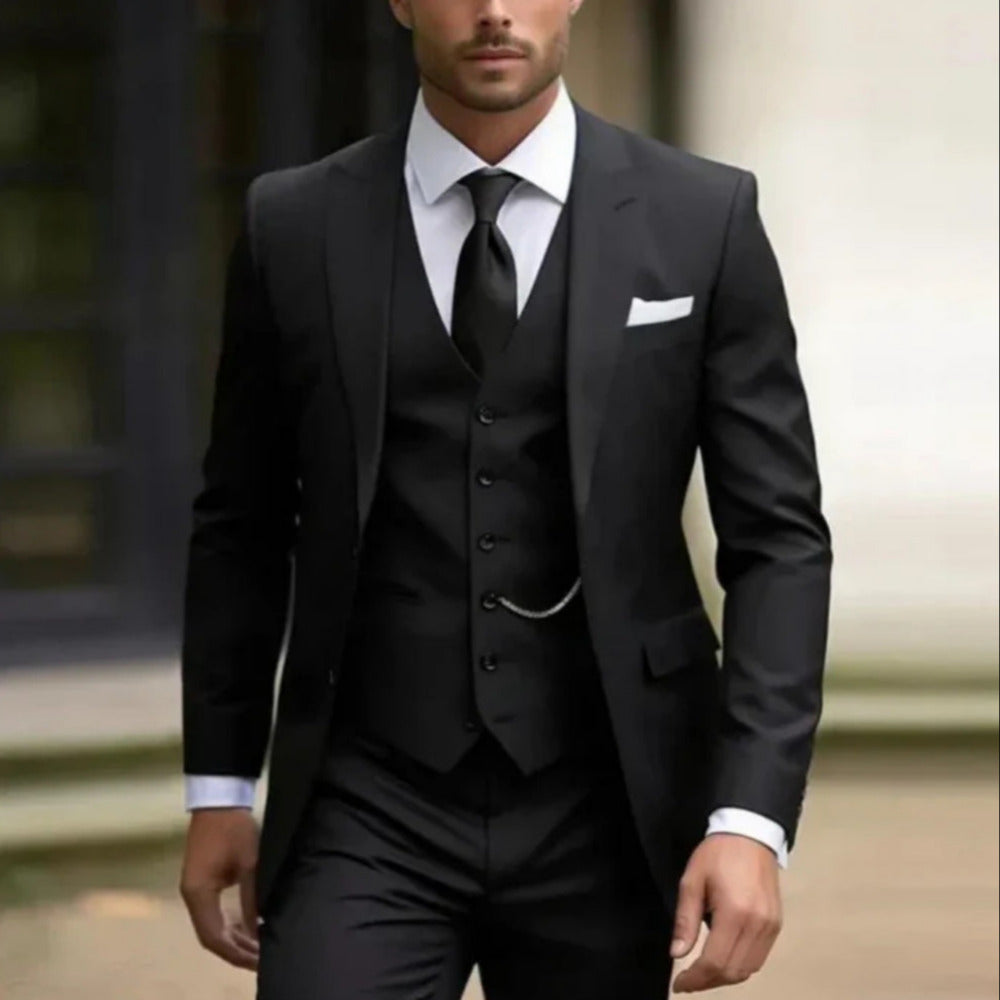 Completo 3 Pezzi Elegante | Blazer Gilet Pantaloni