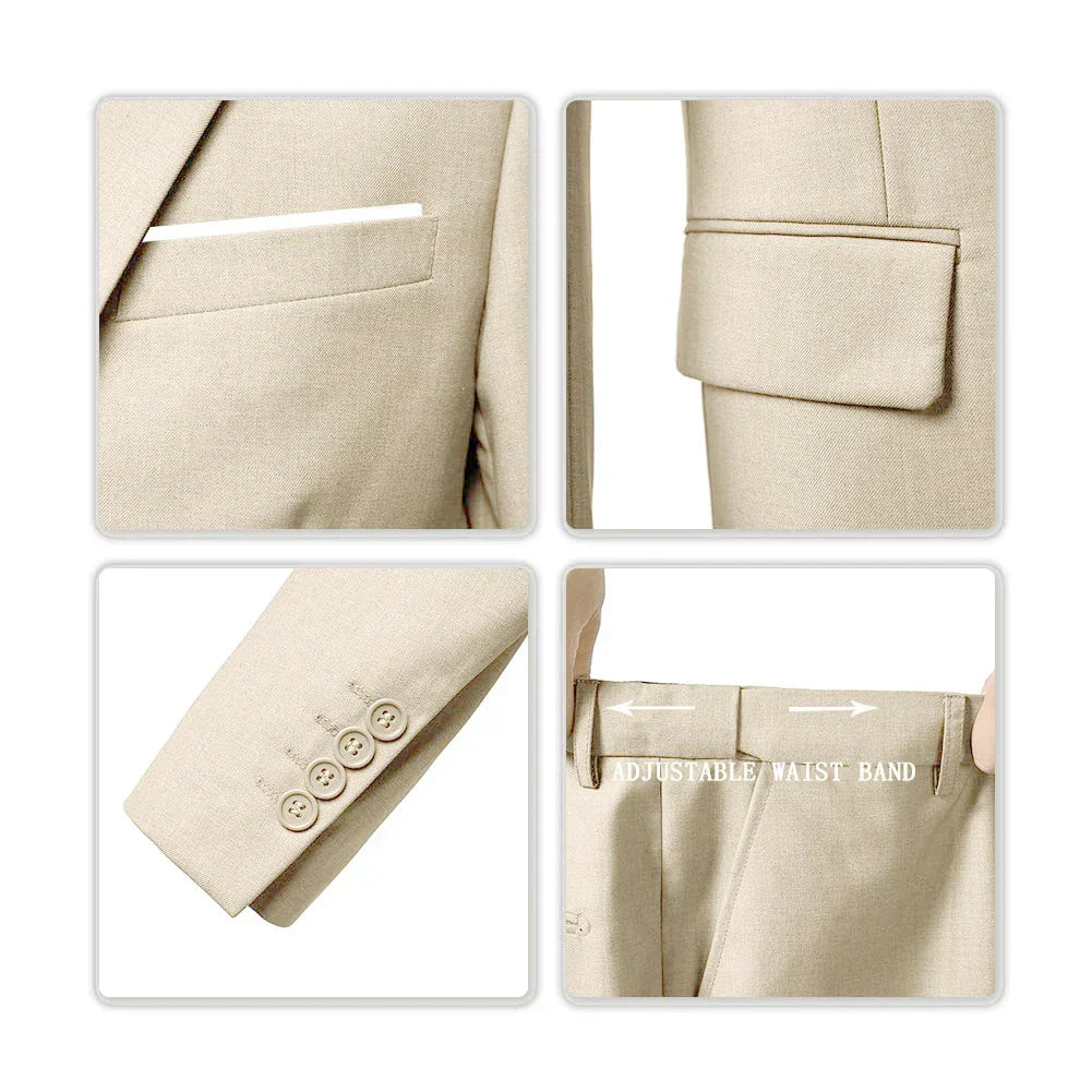 Completo Elegante Tre Pezzi Slim Fit | Abito Formale