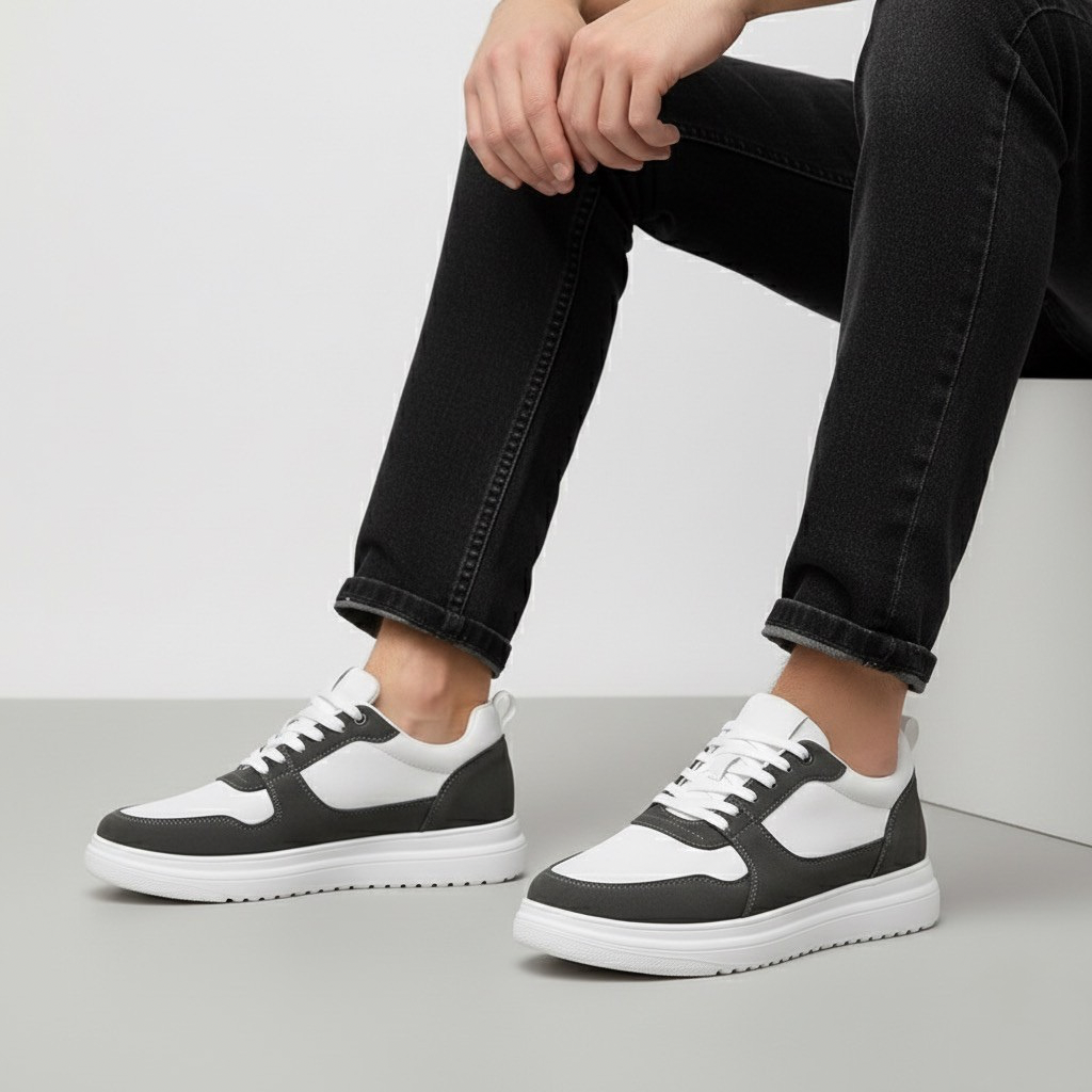 Sneakers con Rialzo Interno e Suola Solida | Comfort