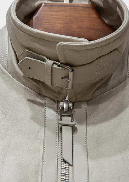 Giacca Bomber in Suede Premium | Eleganza Urbana