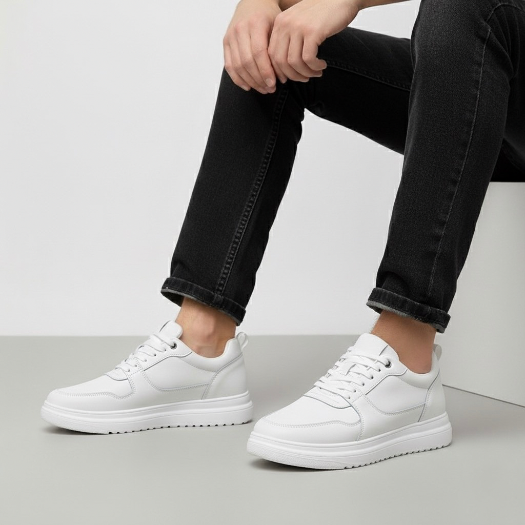 Sneakers con Rialzo Interno e Suola Solida | Comfort