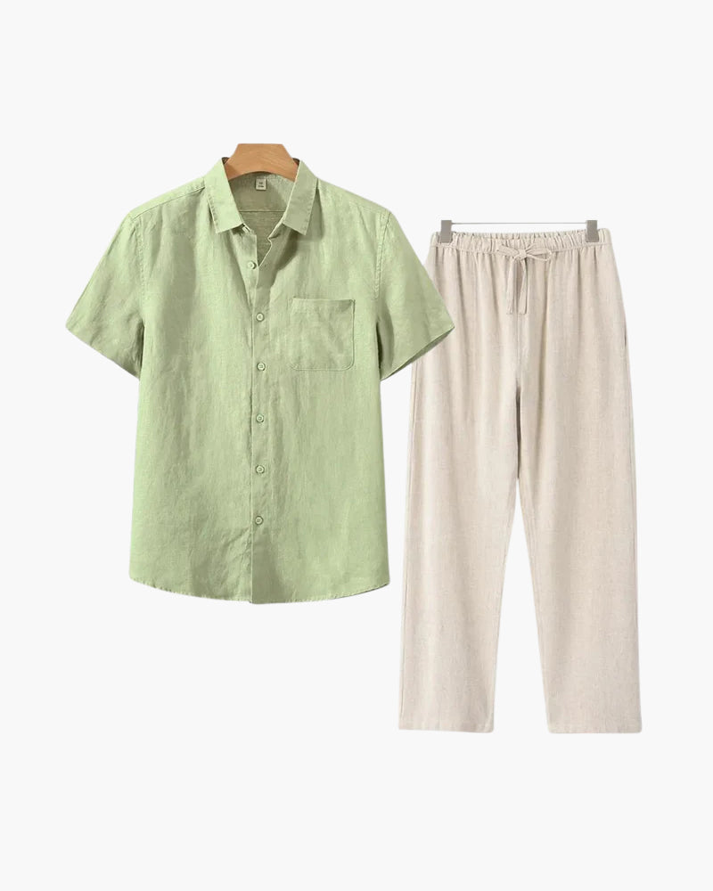 Velliani Linen Combo | Outfit in Lino Leggero e Coordinato