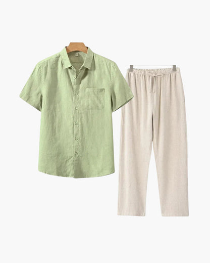 Velliani Linen Combo | Outfit in Lino Leggero e Coordinato