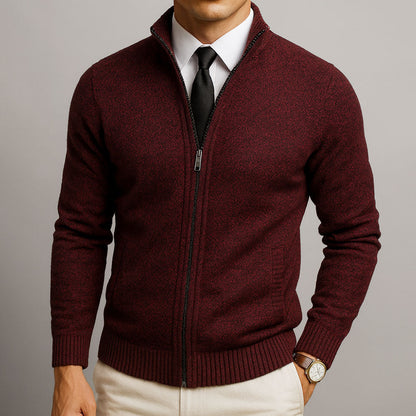Cardigan in Lana con Zip | Eleganza e Comfort Su Misura
