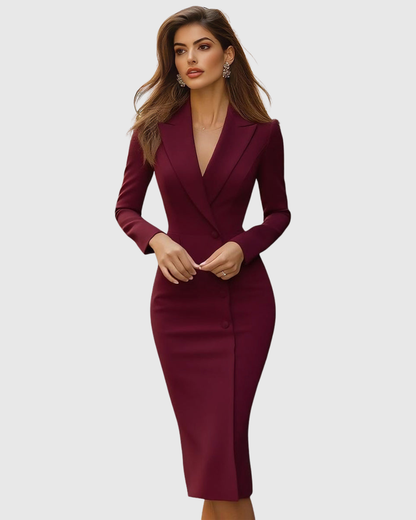 Abito Midi Su Misura | Vestibilità Sartoriale e Linea Elegante