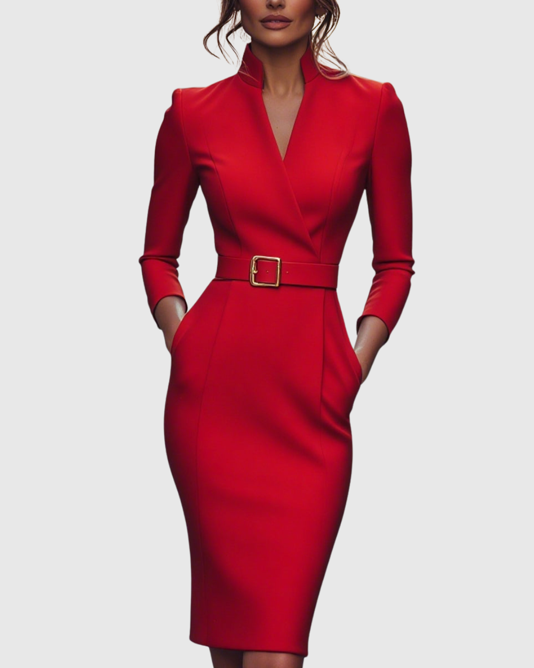 Abito Midi Raffinato | Vestibilità Sartoriale e Comfort