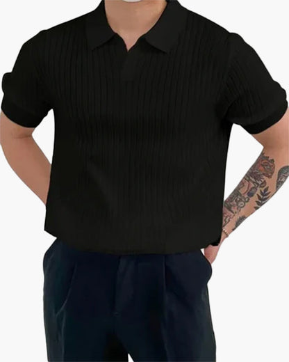 Polo a Coste in Cotone | Comfort e Stile Essenziale