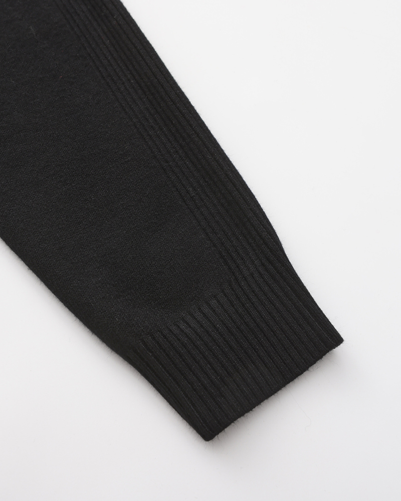 Maglione a Collo Alto Autunnale | Stile Formale e Comfort