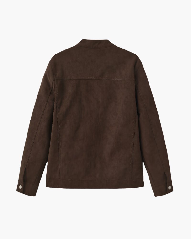 Giacca in Pelle Suede Estiva | Eleganza Essenziale