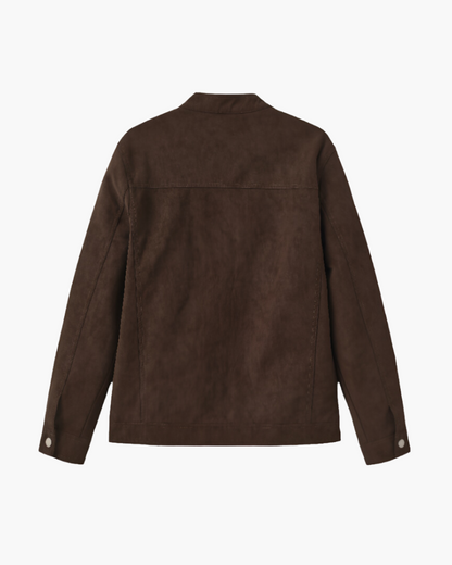 Giacca in Pelle Suede Estiva | Eleganza Essenziale