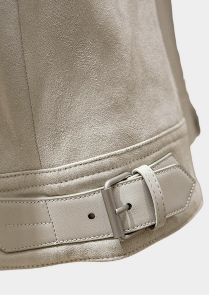 Giacca Bomber in Suede Premium | Eleganza Urbana