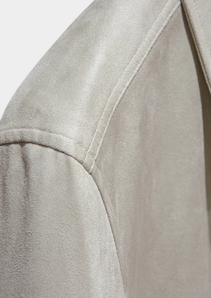Giacca Bomber in Suede Premium | Eleganza Urbana
