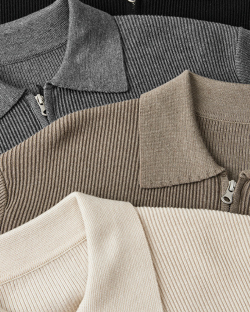 Gilet in Lana Premium con Zip | Eleganza Essenziale