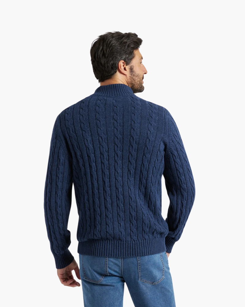 Maglione Uomo Mezzo Zip | Cotone Premium e Comfort Quotidiano