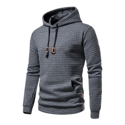 Felpa Waffle con Cappuccio | Comfort Moderno
