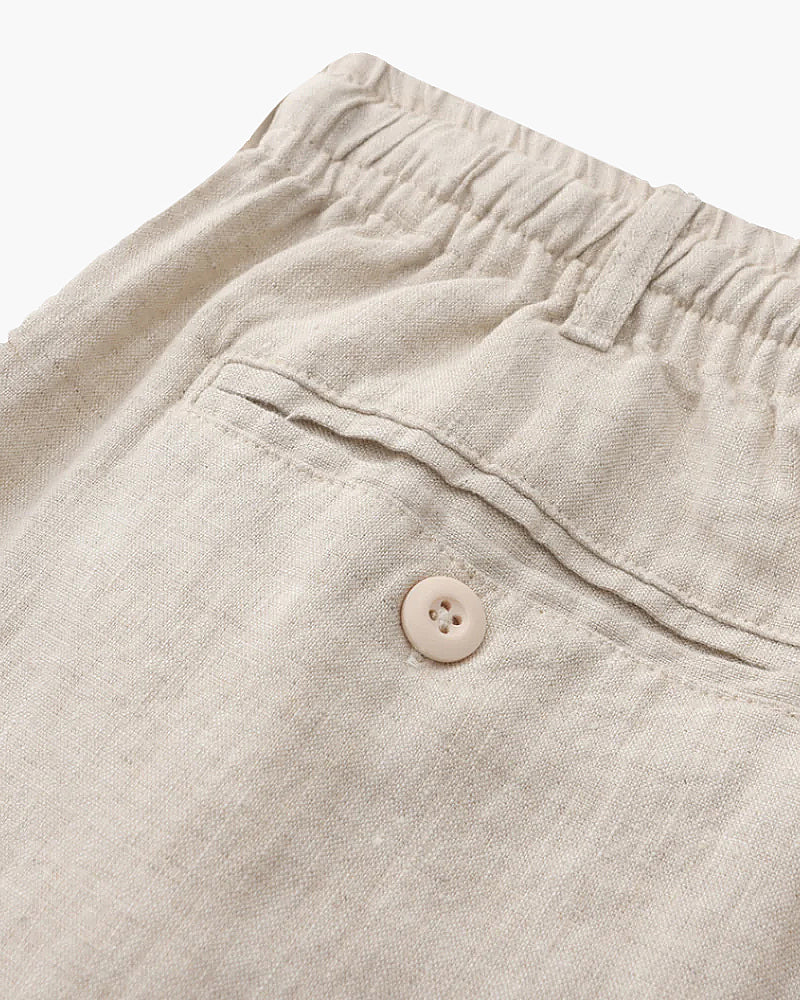 Pantaloni Corti in Lino Premium | Comfort Estivo Essenziale