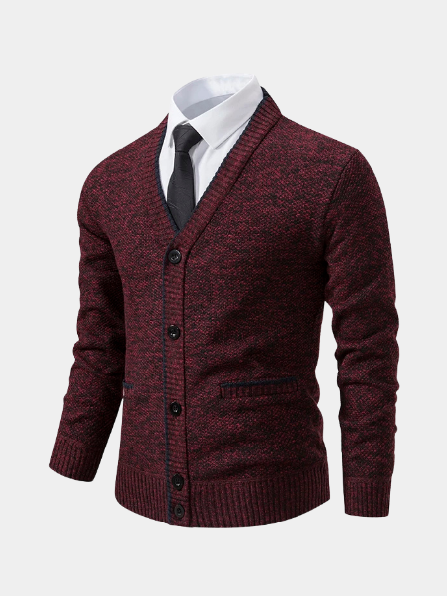 Pullover Collo a V Elegante | Maglia Strutturata