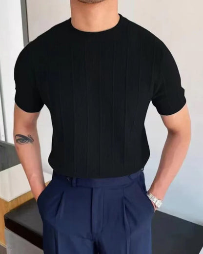 T-Shirt a Righe in Lino e Cotone | Comfort Quotidiano