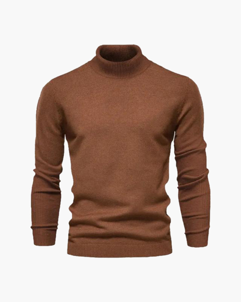 Maglione a Collo Alto Autunnale | Stile Formale e Comfort