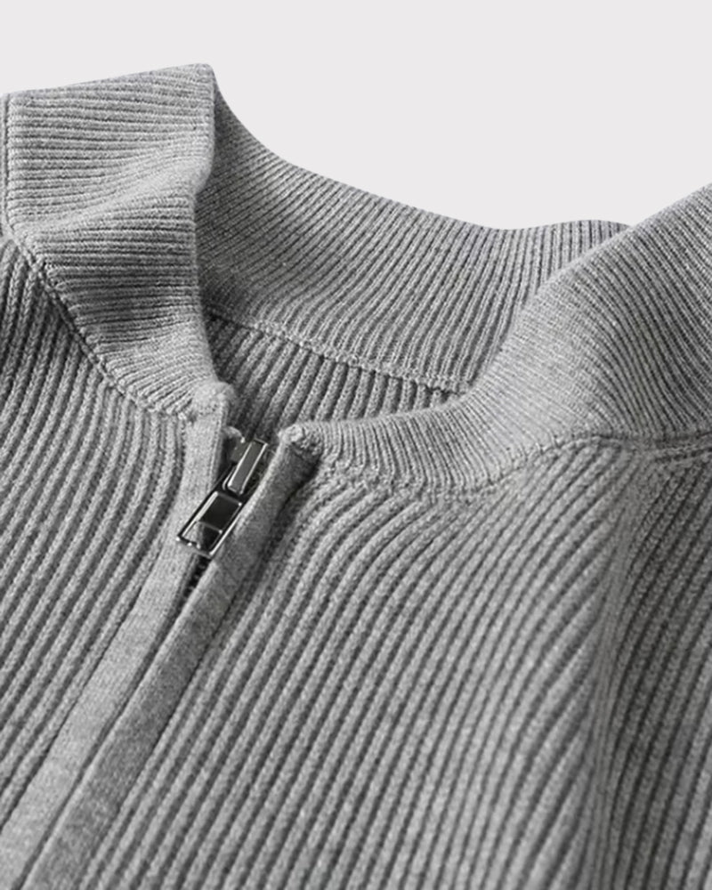 Gilet in Maglia con Zip | Eleganza Moderna e Comfort Quotidiano