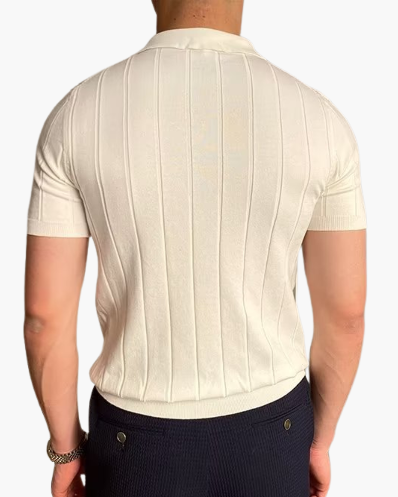 Polo in Cotone a Coste | Vestibilità Slim