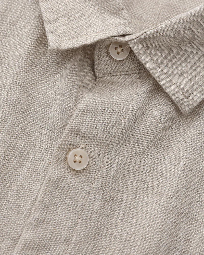 Camicia in Lino Manica Corta | Fresca e Traspirante