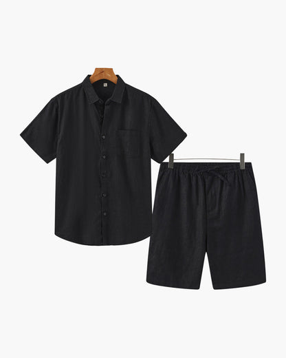 Combo in Lino Estivo | Camicia e Pantaloni Corti