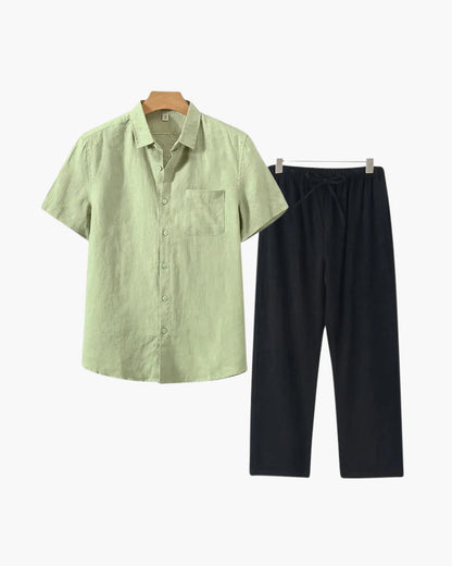 Velliani Linen Combo | Outfit in Lino Leggero e Coordinato