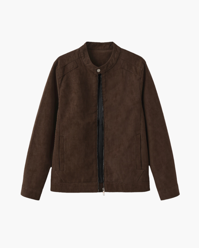 Giacca in Pelle Suede Estiva | Eleganza Essenziale