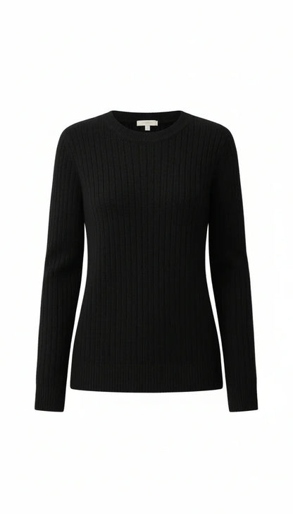 Maglia Girocollo con Maniche Lunghe in Lana | Ideale per la Stagione Autunnale e Invernale