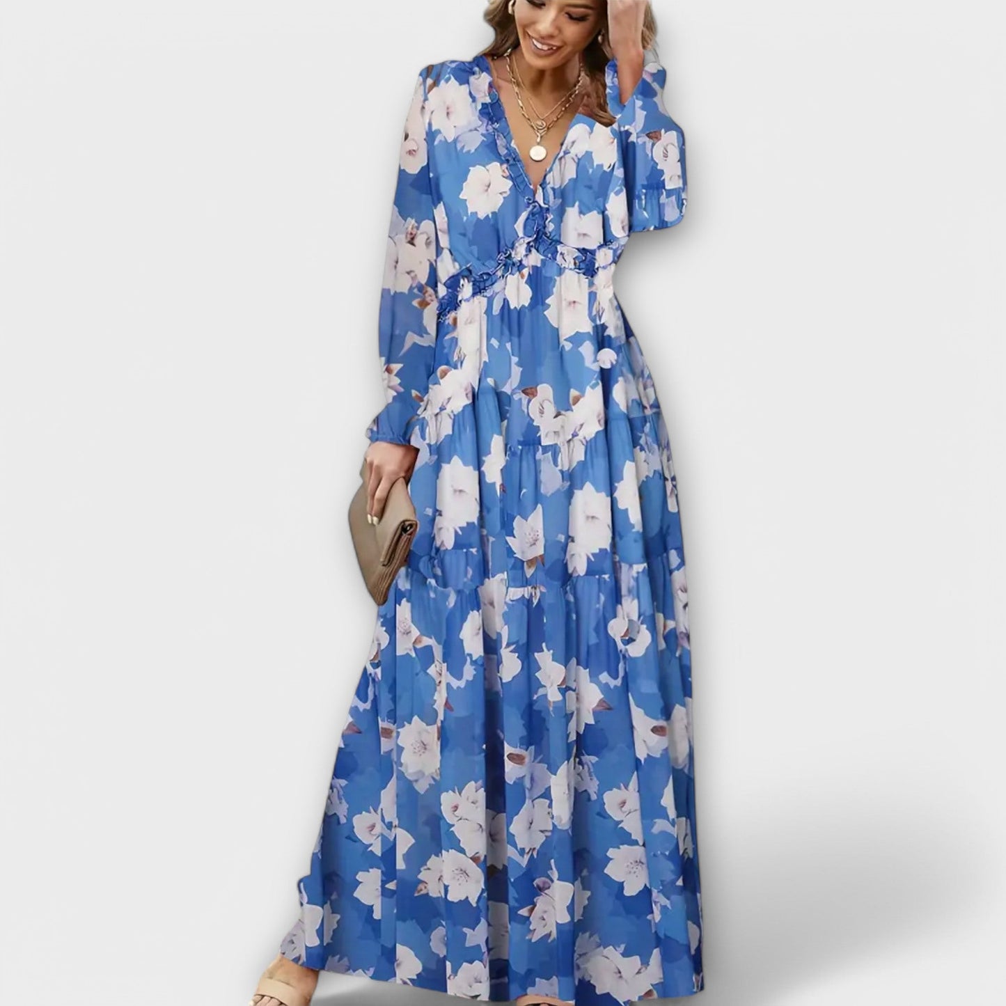 Abito Maxi Elegante | Presenza Scenica e Vestibilità Fluida