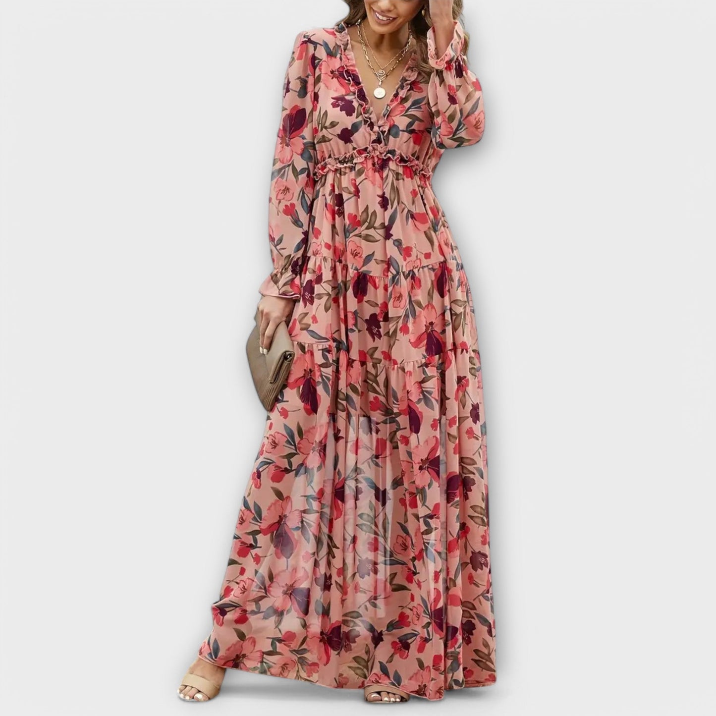 Abito Maxi Elegante | Presenza Scenica e Vestibilità Fluida