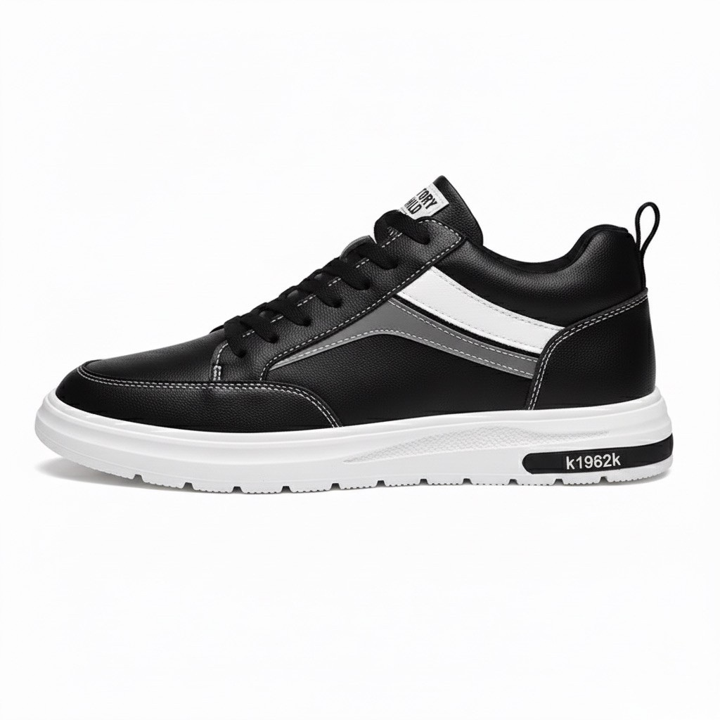 Sneakers con Rialzo Interno e Dettagli Laterali | Comfort