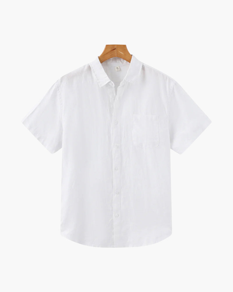 Camicia in Lino Manica Corta | Fresca e Traspirante