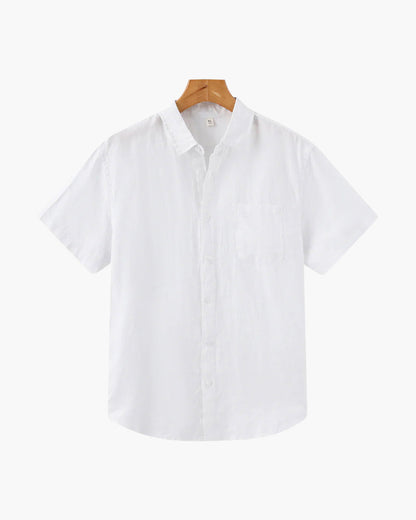 Camicia in Lino Manica Corta | Fresca e Traspirante