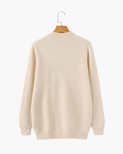 Maglione con Zip Elegante | Comfort Quotidiano e Stile Pulito