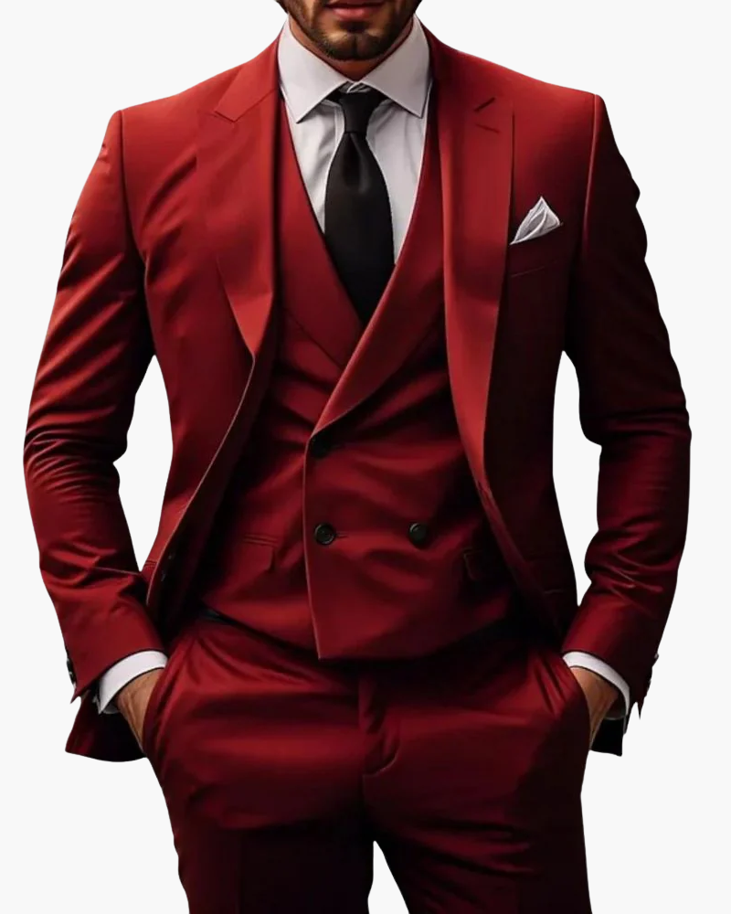 Completo Uomo Tre Pezzi Elegante | Abito Slim Fit