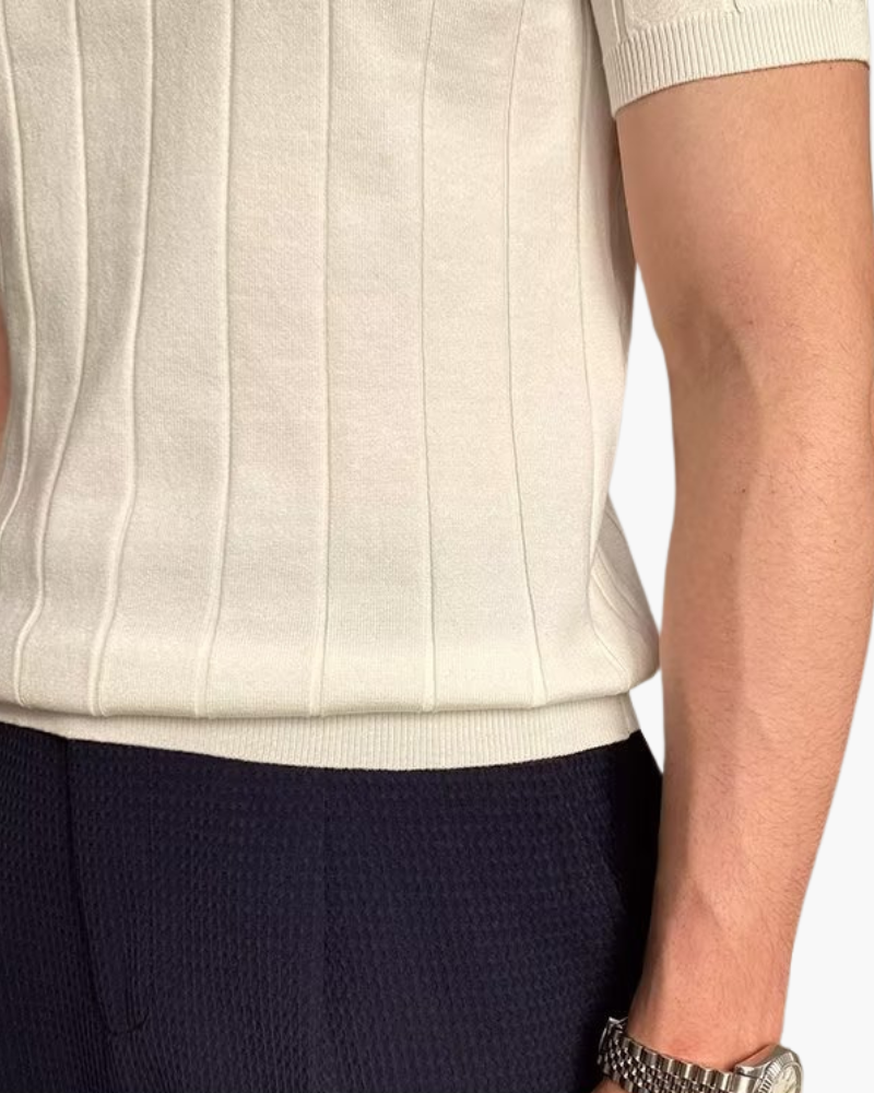 Polo in Cotone a Coste | Vestibilità Slim