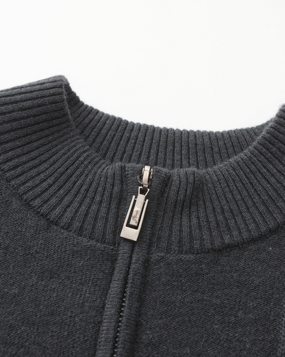Maglione in Cashmere a Mezzo Zip | Comfort Premium