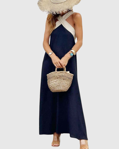 Vestito con Collo Incrociato | Dettaglio Femminile e Linea Valorizzante