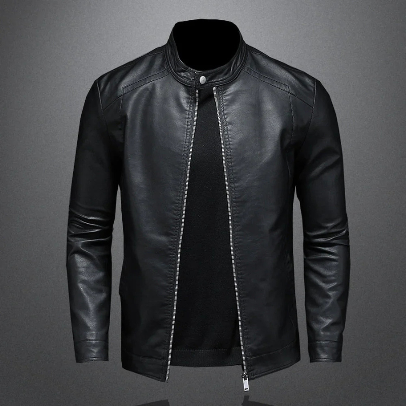 Giacca Biker con Zip e Vestibilità Slim | Ideale per Look Casual Quotidiano