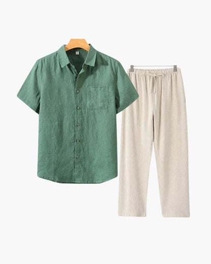 Velliani Linen Combo | Outfit in Lino Leggero e Coordinato