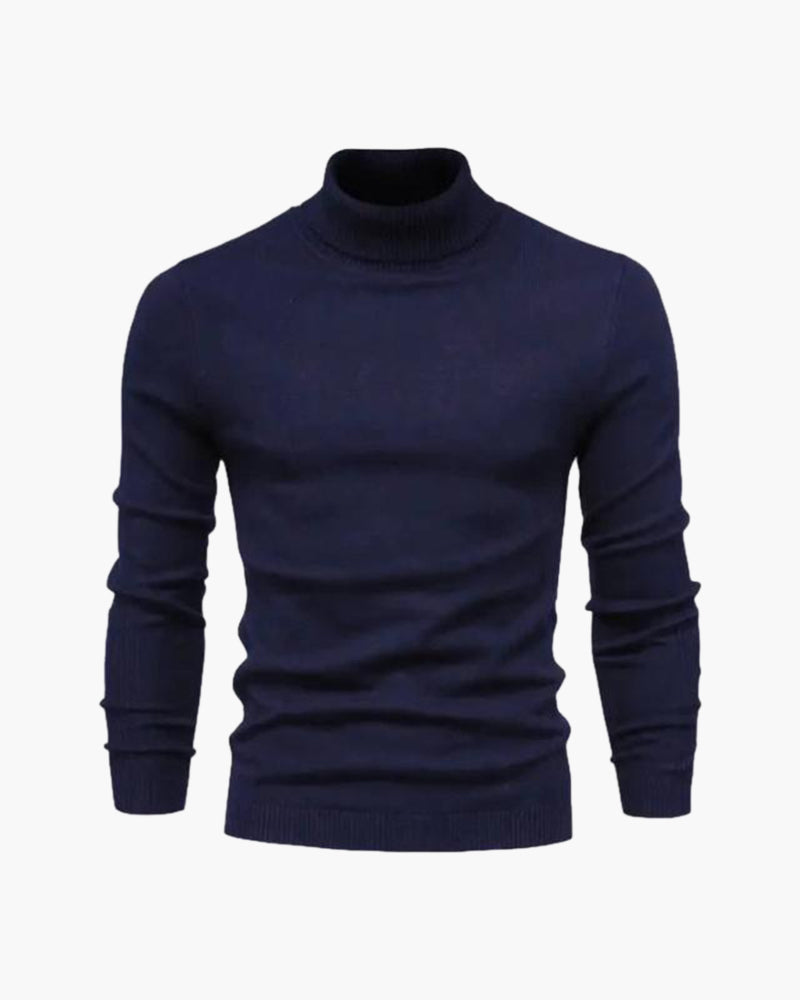 Maglione a Collo Alto Autunnale | Stile Formale e Comfort