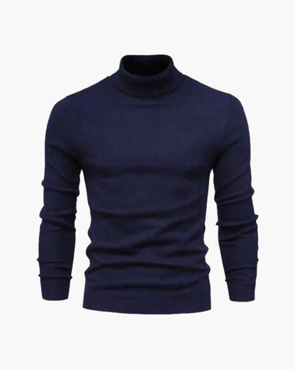 Maglione a Collo Alto Autunnale | Stile Formale e Comfort