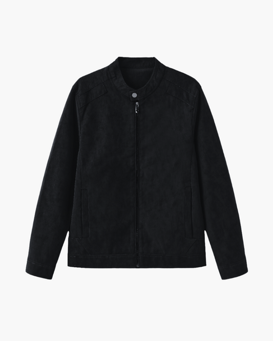 Giacca in Pelle Suede Estiva | Eleganza Essenziale