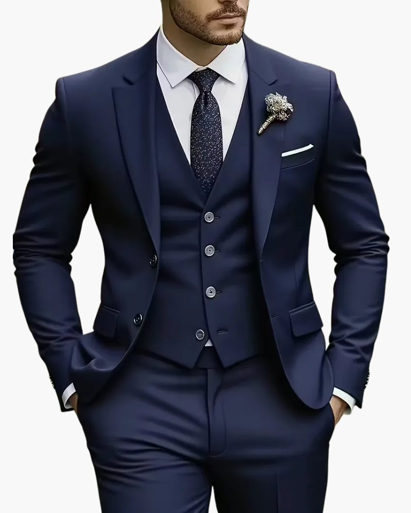Completo Tre Pezzi Slim Fit Elegante | Abito Cerimonia