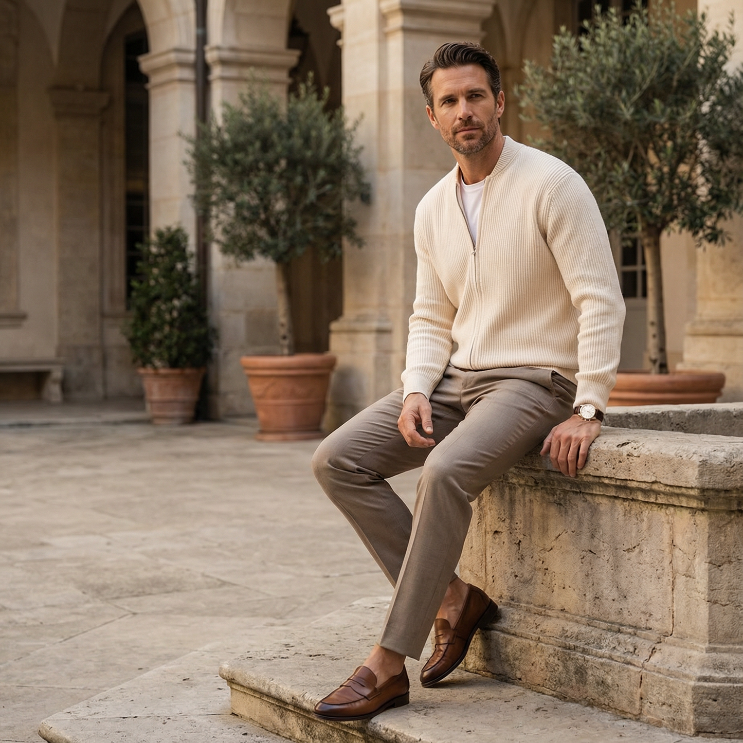 Gilet in Maglia con Zip | Eleganza Moderna e Comfort Quotidiano