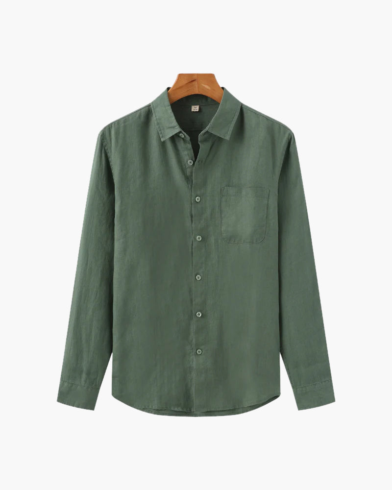 Camicia in Lino 100% | Comfort Traspirante e Vestibilità Rilassata